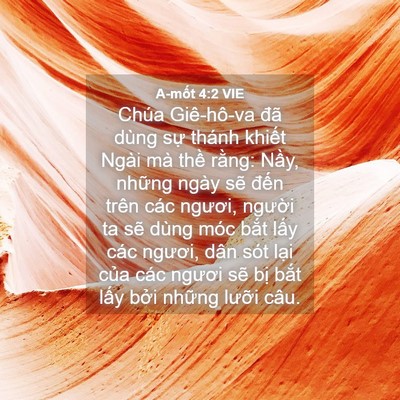 Picture 04 - A-mốt 4:2 VIE - Chúa Giê-hô-va đã dùng sự thánh khiết - Bible Verse Picture