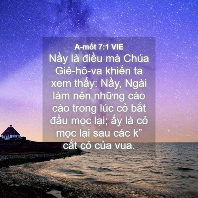 Picture 04 - A-mốt 7:1 VIE - Nầy là điều mà Chúa Giê-hô-va khiến - Bible Verse Picture