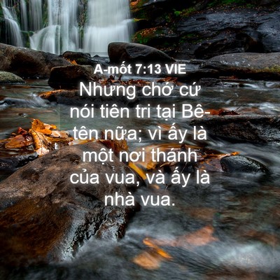 Picture 04 - A-mốt 7:13 VIE - Nhưng chớ cứ nói tiên tri tại Bê-tên - Bible Verse Picture