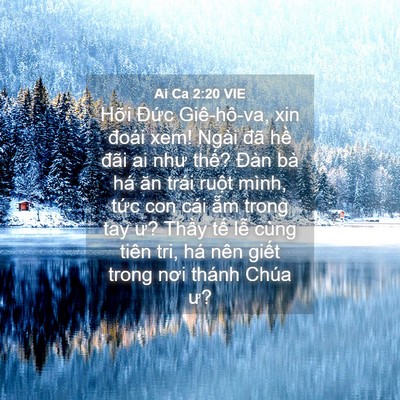 Picture 04 - Ai Ca 2:20 VIE - Hỡi Đức Giê-hô-va, xin đoái xem! Ngài - Bible Verse Picture