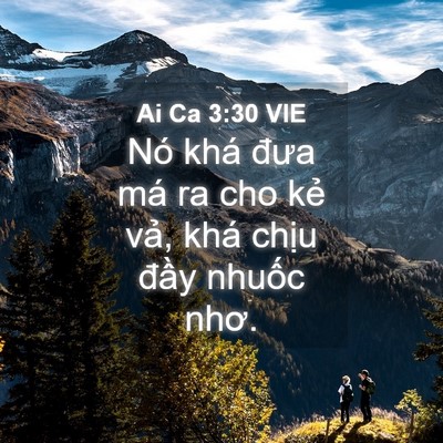 Picture 04 - Ai Ca 3:30 VIE - Nó khá đưa má ra cho kẻ vả, khá chịu - Bible Verse Picture