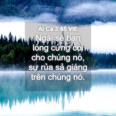 Picture 04 - Ai Ca 3:65 VIE - Ngài sẽ ban lòng cứng cỏi cho chúng nó, - Bible Verse Picture