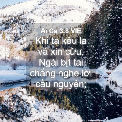 Picture 04 - Ai Ca 3:8 VIE - Khi ta kêu la và xin cứu, Ngài bịt tai - Bible Verse Picture