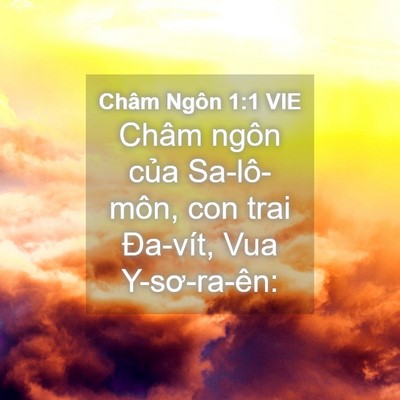 Picture 04 - Châm Ngôn 1:1 VIE - Châm ngôn của Sa-lô-môn, con trai Đa-vít, - Bible Verse Picture