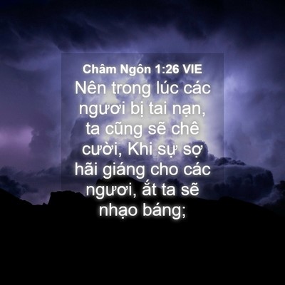 Picture 04 - Châm Ngôn 1:26 VIE - Nên trong lúc các ngươi bị tai nạn, ta - Bible Verse Picture