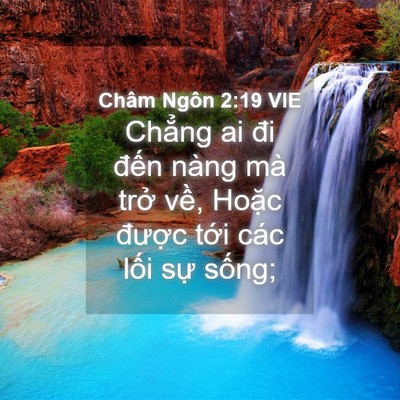 Picture 04 - Châm Ngôn 2:19 VIE - Chẳng ai đi đến nàng mà trở về, - Bible Verse Picture