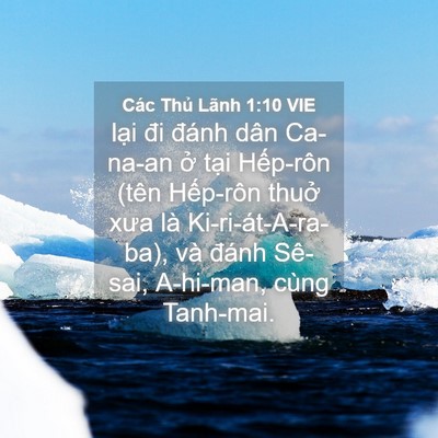 Picture 04 - Các Thủ Lãnh 1:10 VIE - lại đi đánh dân Ca-na-an ở tại - Bible Verse Picture