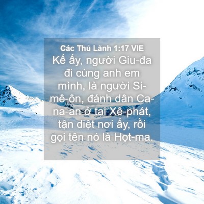 Picture 04 - Các Thủ Lãnh 1:17 VIE - Kế ấy, người Giu-đa đi cùng anh em - Bible Verse Picture
