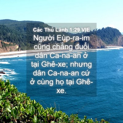 Picture 04 - Các Thủ Lãnh 1:29 VIE - Người Eùp-ra-im cũng chẳng đuổi dân - Bible Verse Picture