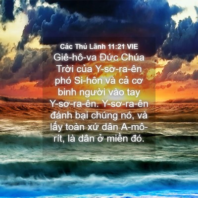Picture 04 - Các Thủ Lãnh 11:21 VIE - Giê-hô-va Đức Chúa Trời của - Bible Verse Picture