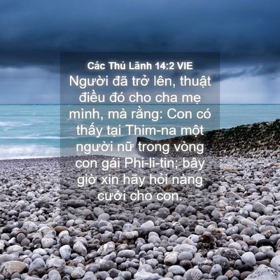 Picture 04 - Các Thủ Lãnh 14:2 VIE - Người đã trở lên, thuật điều đó - Bible Verse Picture