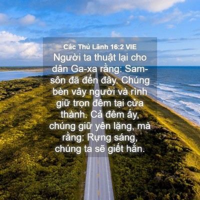 Picture 04 - Các Thủ Lãnh 16:2 VIE - Người ta thuật lại cho dân Ga-xa rằng: - Bible Verse Picture