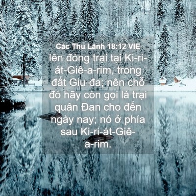 Picture 04 - Các Thủ Lãnh 18:12 VIE - lên đóng trại tại Ki-ri-át-Giê-a-rim, - Bible Verse Picture