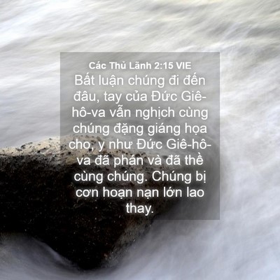 Picture 04 - Các Thủ Lãnh 2:15 VIE - Bất luận chúng đi đến đâu, tay của - Bible Verse Picture