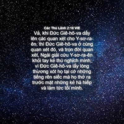 Picture 04 - Các Thủ Lãnh 2:18 VIE - Vả, khi Đức Giê-hô-va dấy lên các quan - Bible Verse Picture