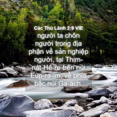 Picture 04 - Các Thủ Lãnh 2:9 VIE - người ta chôn người trong địa phận - Bible Verse Picture