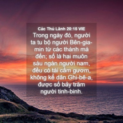 Picture 04 - Các Thủ Lãnh 20:15 VIE - Trong ngày đó, người ta tu bộ người - Bible Verse Picture