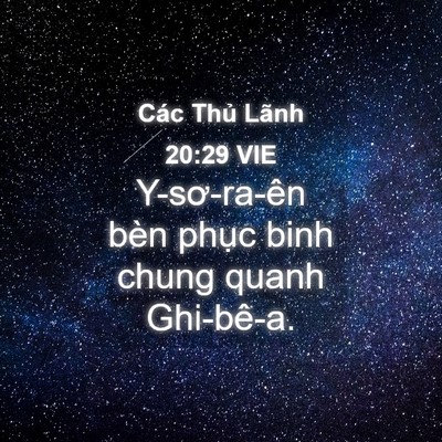 Picture 04 - Các Thủ Lãnh 20:29 VIE - Y-sơ-ra-ên bèn phục binh chung quanh - Bible Verse Picture