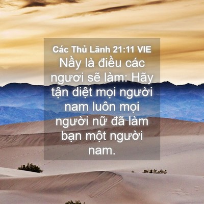 Picture 04 - Các Thủ Lãnh 21:11 VIE - Nầy là điều các ngươi sẽ làm: Hãy - Bible Verse Picture