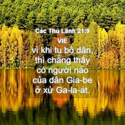 Picture 04 - Các Thủ Lãnh 21:9 VIE - vì khi tu bộ dân, thì chẳng thấy có - Bible Verse Picture