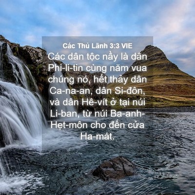 Picture 04 - Các Thủ Lãnh 3:3 VIE - Các dân tộc nầy là dân Phi-li-tin cùng - Bible Verse Picture