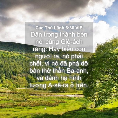 Picture 04 - Các Thủ Lãnh 6:30 VIE - Dân trong thành bèn nói cùng Giô-ách - Bible Verse Picture