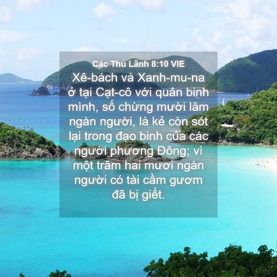 Picture 04 - Các Thủ Lãnh 8:10 VIE - Xê-bách và Xanh-mu-na ở tại Cạt-cô - Bible Verse Picture