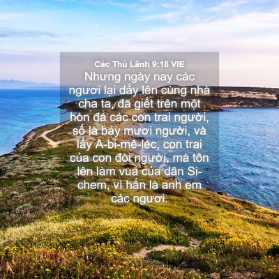 Picture 04 - Các Thủ Lãnh 9:18 VIE - Nhưng ngày nay các ngươi lại dấy lên - Bible Verse Picture