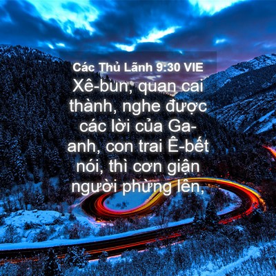 Picture 04 - Các Thủ Lãnh 9:30 VIE - Xê-bun, quan cai thành, nghe được các - Bible Verse Picture