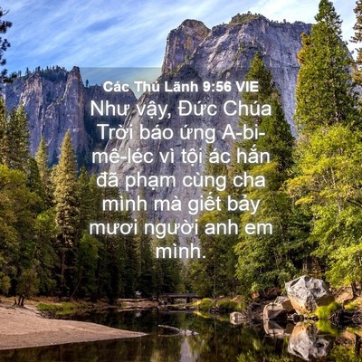 Picture 04 - Các Thủ Lãnh 9:56 VIE - Như vậy, Đức Chúa Trời báo ứng - Bible Verse Picture