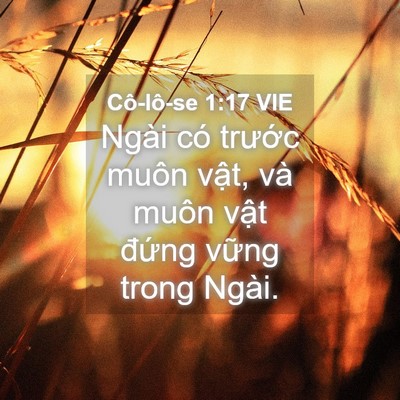 Picture 04 - Cô-lô-se 1:17 VIE - Ngài có trước muôn vật, và muôn vật - Bible Verse Picture