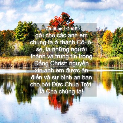 Picture 04 - Cô-lô-se 1:2 VIE - gởi cho các anh em chúng ta ở thành - Bible Verse Picture