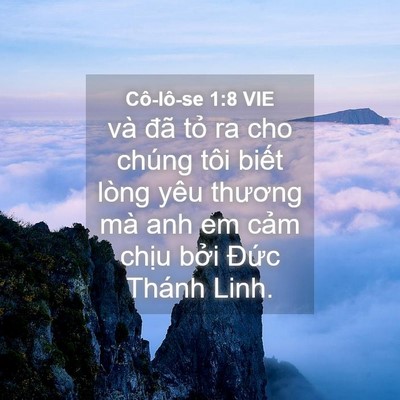 Picture 04 - Cô-lô-se 1:8 VIE - và đã tỏ ra cho chúng tôi biết lòng - Bible Verse Picture
