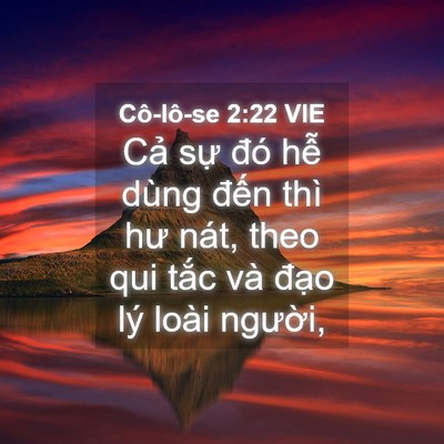Picture 04 - Cô-lô-se 2:22 VIE - Cả sự đó hễ dùng đến thì hư nát, - Bible Verse Picture