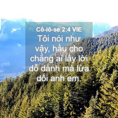Picture 04 - Cô-lô-se 2:4 VIE - Tôi nói như vậy, hầu cho chẳng ai lấy - Bible Verse Picture