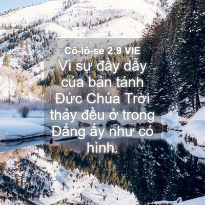 Picture 04 - Cô-lô-se 2:9 VIE - Vì sự đầy dẫy của bản tánh Đức - Bible Verse Picture