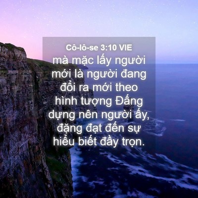 Picture 04 - Cô-lô-se 3:10 VIE - mà mặc lấy người mới là người đang - Bible Verse Picture