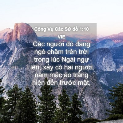 Picture 04 - Công Vụ Các Sứ đồ 1:10 VIE - Các người đó đang ngó chăm trên trời - Bible Verse Picture
