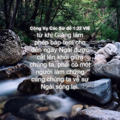 Picture 04 - Công Vụ Các Sứ đồ 1:22 VIE - từ khi Giăng làm phép báp-tem cho đến - Bible Verse Picture