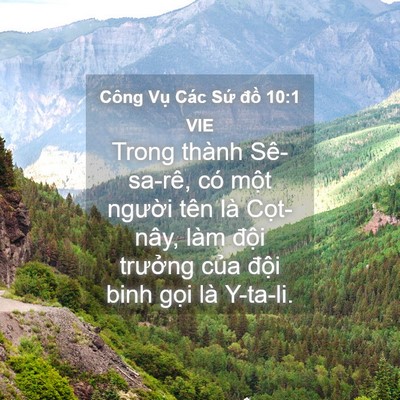 Picture 04 - Công Vụ Các Sứ đồ 10:1 VIE - Trong thành Sê-sa-rê, có một người tên - Bible Verse Picture
