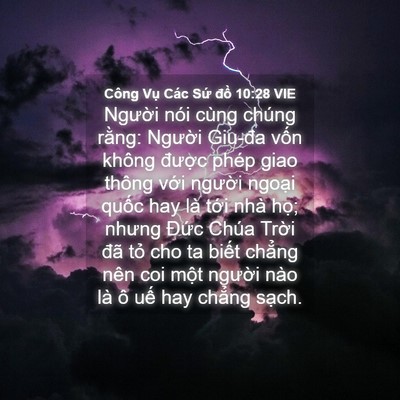 Picture 04 - Công Vụ Các Sứ đồ 10:28 VIE - Người nói cùng chúng rằng: Người - Bible Verse Picture