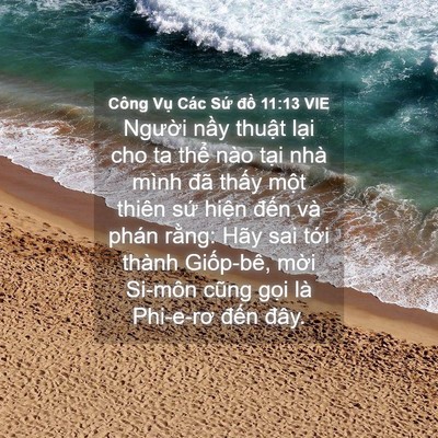Picture 04 - Công Vụ Các Sứ đồ 11:13 VIE - Người nầy thuật lại cho ta thể nào - Bible Verse Picture