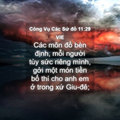 Picture 04 - Công Vụ Các Sứ đồ 11:29 VIE - Các môn đồ bèn định, mỗi người tùy - Bible Verse Picture