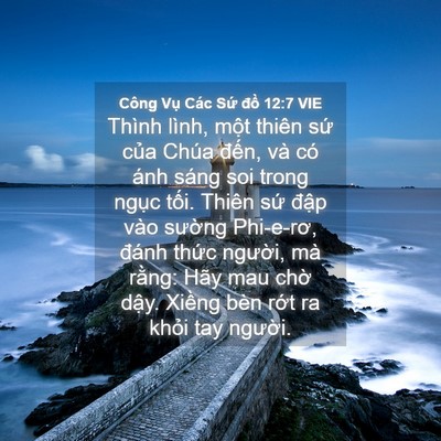 Picture 04 - Công Vụ Các Sứ đồ 12:7 VIE - Thình lình, một thiên sứ của Chúa - Bible Verse Picture