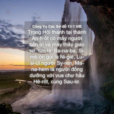 Picture 04 - Công Vụ Các Sứ đồ 13:1 VIE - Trong Hội thánh tại thành An-ti-ốt có - Bible Verse Picture