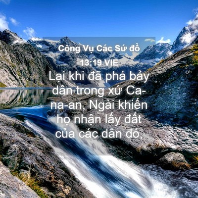 Picture 04 - Công Vụ Các Sứ đồ 13:19 VIE - Lại khi đã phá bảy dân trong xứ - Bible Verse Picture