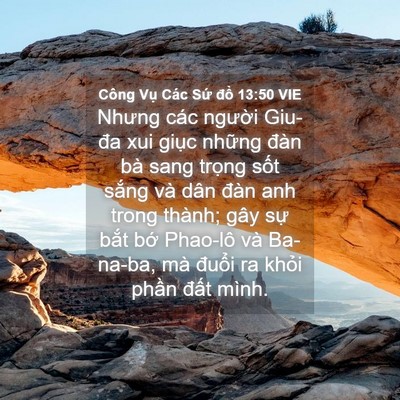 Picture 04 - Công Vụ Các Sứ đồ 13:50 VIE - Nhưng các người Giu-đa xui giục những - Bible Verse Picture