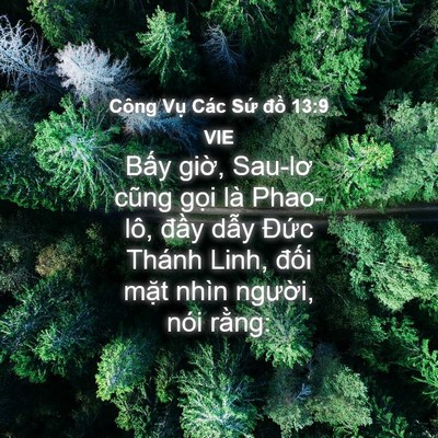 Picture 04 - Công Vụ Các Sứ đồ 13:9 VIE - Bấy giờ, Sau-lơ cũng gọi là Phao-lô, - Bible Verse Picture