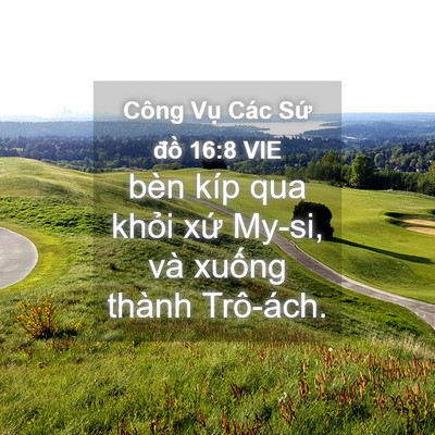 Picture 04 - Công Vụ Các Sứ đồ 16:8 VIE - bèn kíp qua khỏi xứ My-si, và xuống - Bible Verse Picture