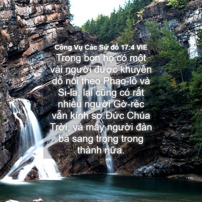 Picture 04 - Công Vụ Các Sứ đồ 17:4 VIE - Trong bọn họ có một vài người được - Bible Verse Picture